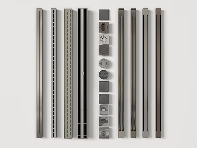 Modern floor drain stainless steel floor drain hole 3d model