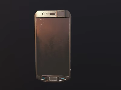Modern Smartphone Design With Metal Frame Front Camera And Bottom Buttons 3d model