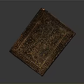 Brown Wooden Box With Intricately Carved Sculptural Detailed Patterns