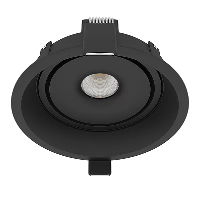 Modern Black Recessed Round LED Downlight Spotlight Interior Ceiling Lighting Fixture 3d model