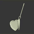 Stylish Open Heart Pendant Necklace With Diamond Accents And Gold Chain Design