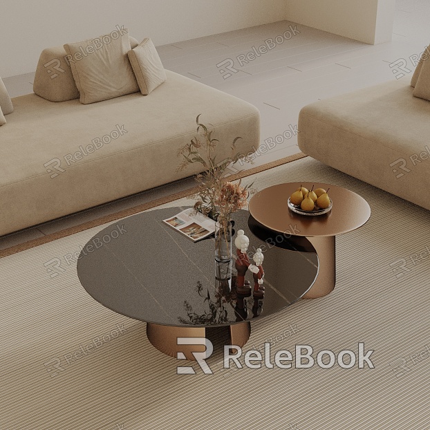 Modern coffee table model