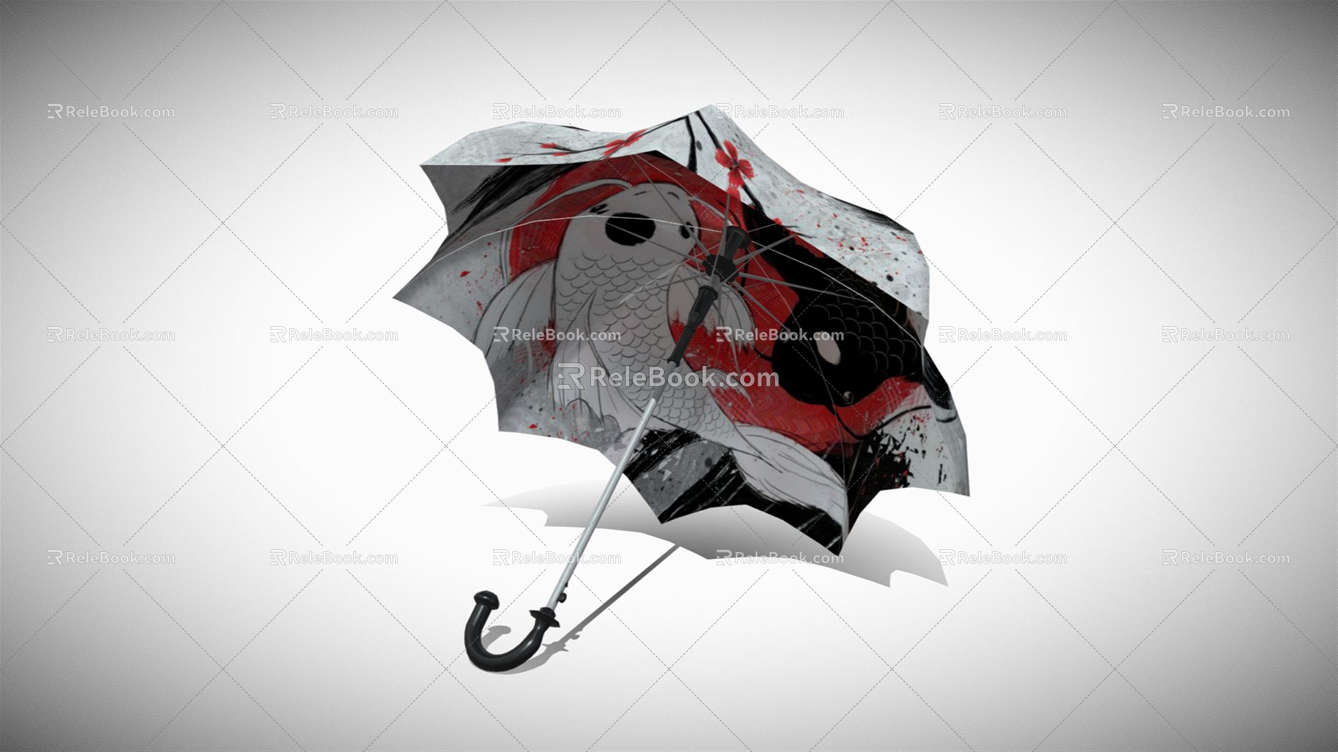 Modern umbrella 3d model