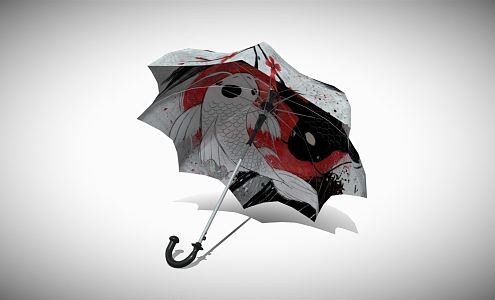 Modern umbrella 3d model