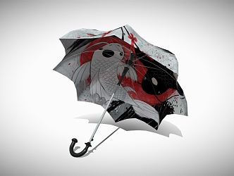 Modern umbrella 3d model