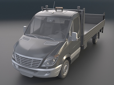 Truck Engineering Truck Vans Barricade Truck 3d model