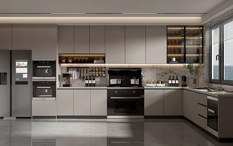 Modern Kitchen 3d model