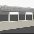 White Window Furniture For Home Interior With Slatted Blinds And Sill Frame Design