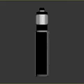 Modern Vape Device With Black Silver Design Transparent Top Tank And Sleek Look