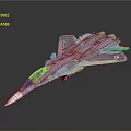 Detailed Modern Military Fighter Jet Model Aircraft With 25 Marking On Tail