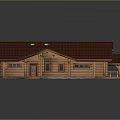Wooden Detached House With Red Roof Multiple Windows And Front Porch Design