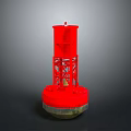 Red Industrial Hardware Tool With Metal Frame And Durable Base Structure 3d model