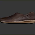 Brown Leather Casual Slip On Shoes For Comfortable Daily Wear With Simple Design