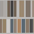 Colorful Vertical Stripe Decorative Panels For Interior Wall Design