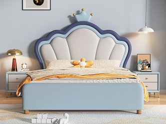 Bedroom Boy Children's Bed 3d model