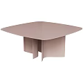 Modern Coffee Table With Irregular Smooth Top And Sculptural Layered Legs Design 3d model