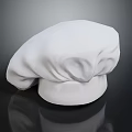White Professional Chef Hat For Kitchen Chefs And Cooking Staff Daily Use