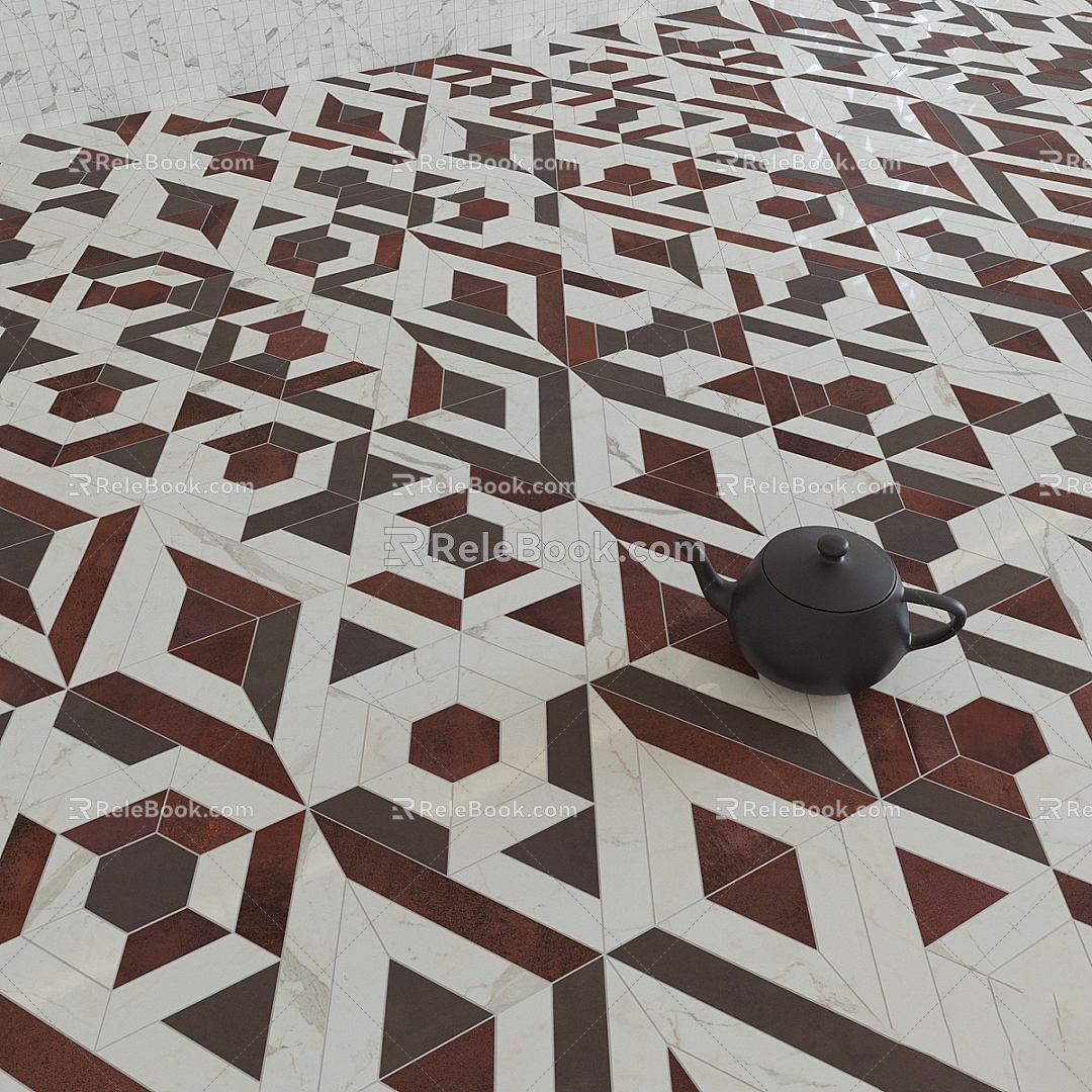 Tile Parquet Floor Tile Marble Wall Tile 3d model