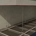 Sturdy Suspended Ceiling Structure With Metal Framework And Support Components