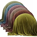 Soft Luxurious Velvet Fabric In Multiple Colors With Wavy Arrangement Design