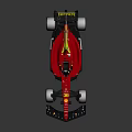 Red Scuderia Ferrari Formula 1 Car Model With Shell Sponsorship And Number 16