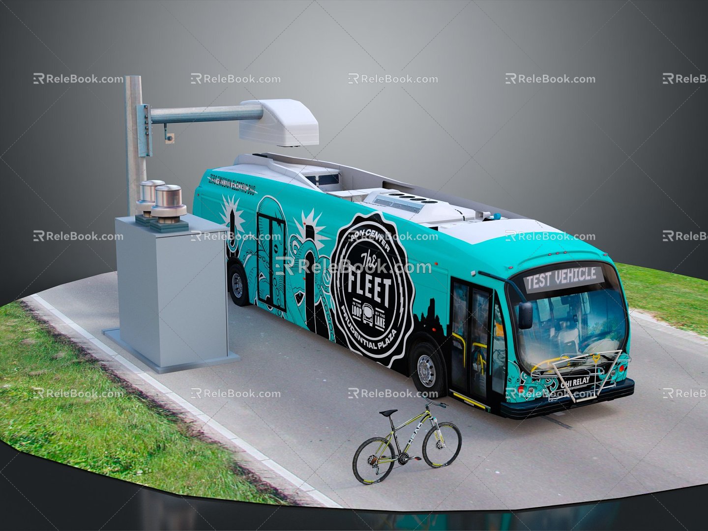 Modern Bus Protla Bus Bus School Bus Box Bus Bus 3d model