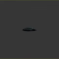 Blue Green Camouflage Aircraft with Flying Wing Design and Stealth Features