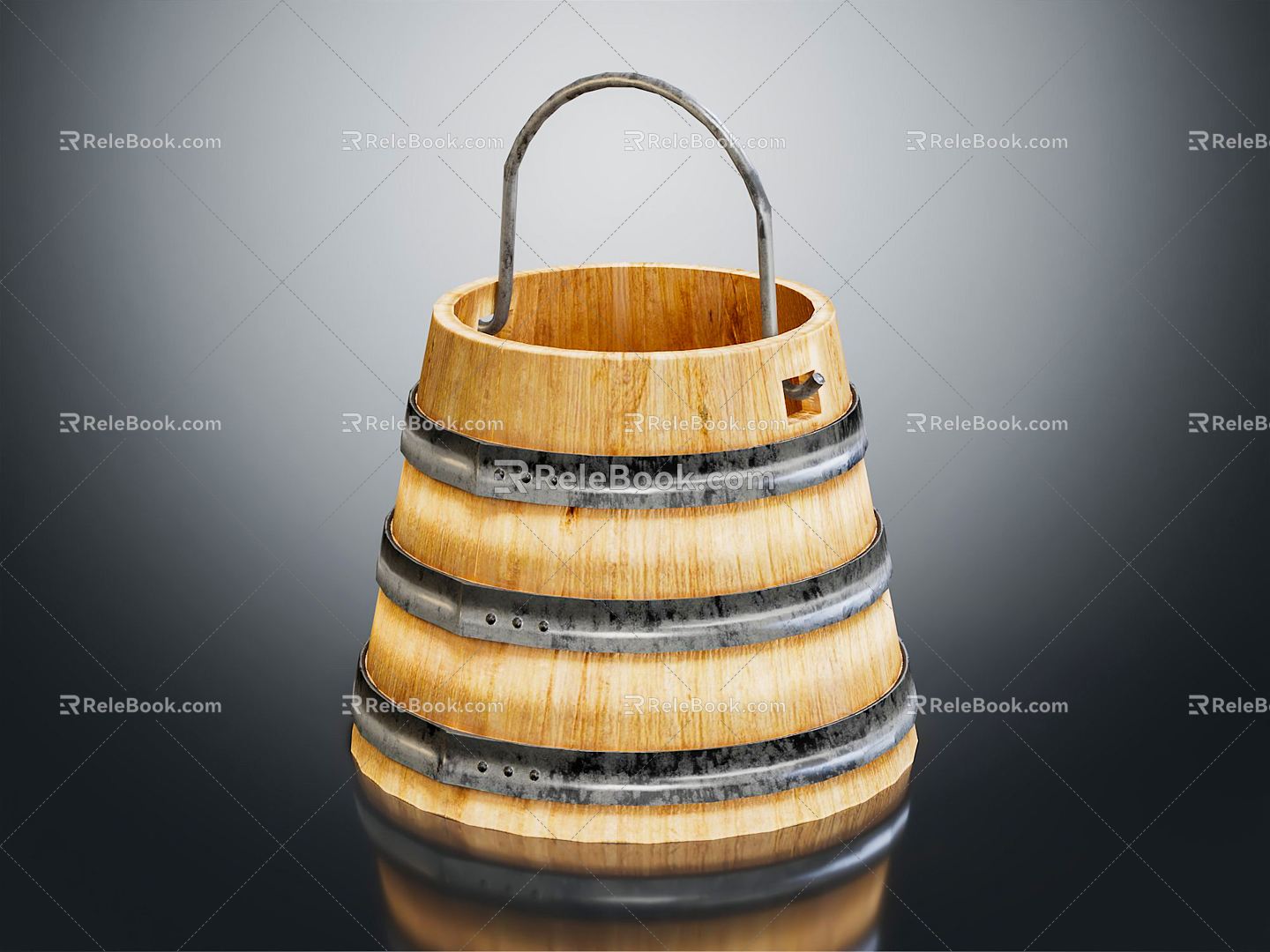 Modern bucket 3d model