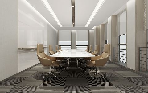 Modern Conference Room 3d model