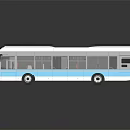 Airport Bus Modern Bus Metro Bus Mini Bus 3d model