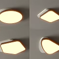 Stylish Ceiling Lights with Various Shapes and Modern Design Illuminated on Ceiling