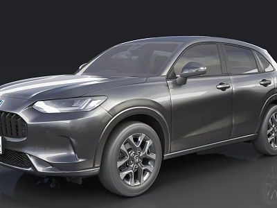 Sleek Gray Modern SUV With Streamlined Exterior Front Grille And Alloy Wheels 3d model