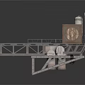 Industrial Port Loading Equipment With Long Platform Support Structures And Container Module