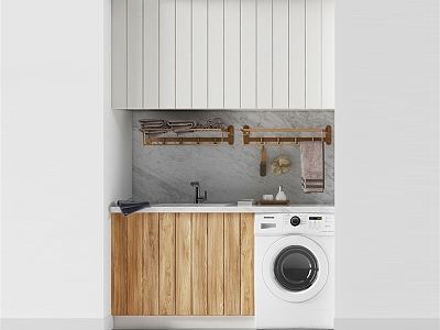 Modern washing machine cabinet laundry model