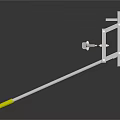 Industrial Metal Frame Equipment With Long Rod And Yellow Tip