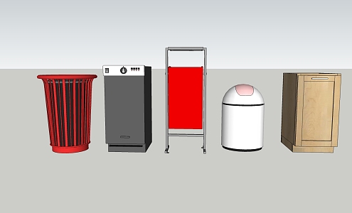 Modern trash can dustbin trash can lighter dustbin 3d model