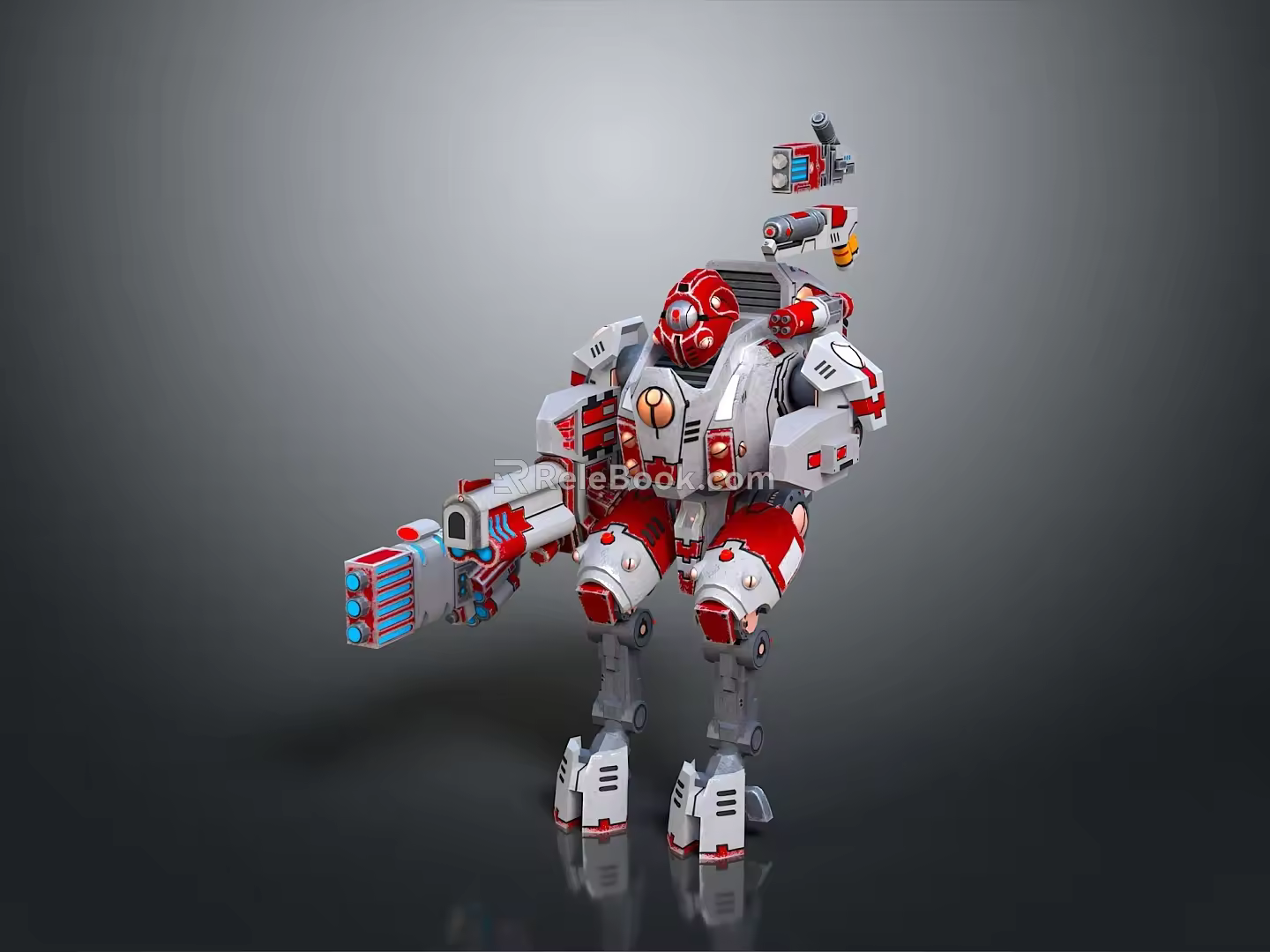 Mech Warrior Mech Soldier Machine Battlearm Mechanical Battlearm Machine Fighter Robot 3d model