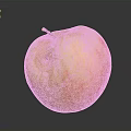 Fresh Ripe Yellow And Red Apple With Small Spot On Dark Background And Reflection
