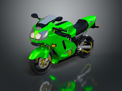 Motorcycle Two-wheeled Motorcycle Cross-country Motorcycle Road Race Motorcycle Motor Vehicle Transport 3d model