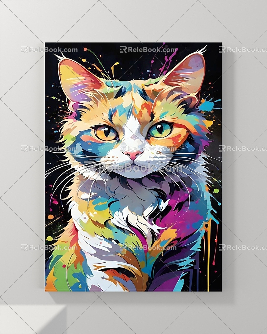 Decorative Painting Animal Painting Landscape Painting Abstract Painting Figure Painting 3d model