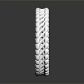 Fashionable Silver Braided Bracelet With Shiny Metallic Design For Wrist Accessories