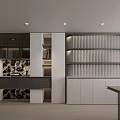 Modern Home Store Showcasing Open Space Dining Table Cabinetry Pendant Light And Wooden Flooring