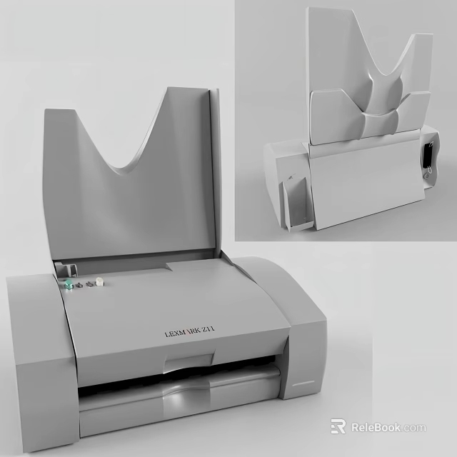 Efficient Multifunction Office Printer For Scanning Printing And Document Handling 3d model 