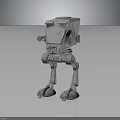 Mechanical Armored Walker Robot With Reinforced Legs And Joint Mechanisms