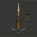 Modern crossbow 3d model