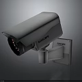 Sunshine Security Camera Wall Mounted White Casing with Infrared LEDs for Outdoor Surveillance