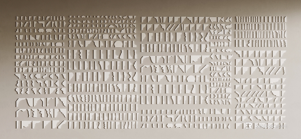 Decorative Gypsum Cornices with Various Styles for Interior Design Projects 3d model 