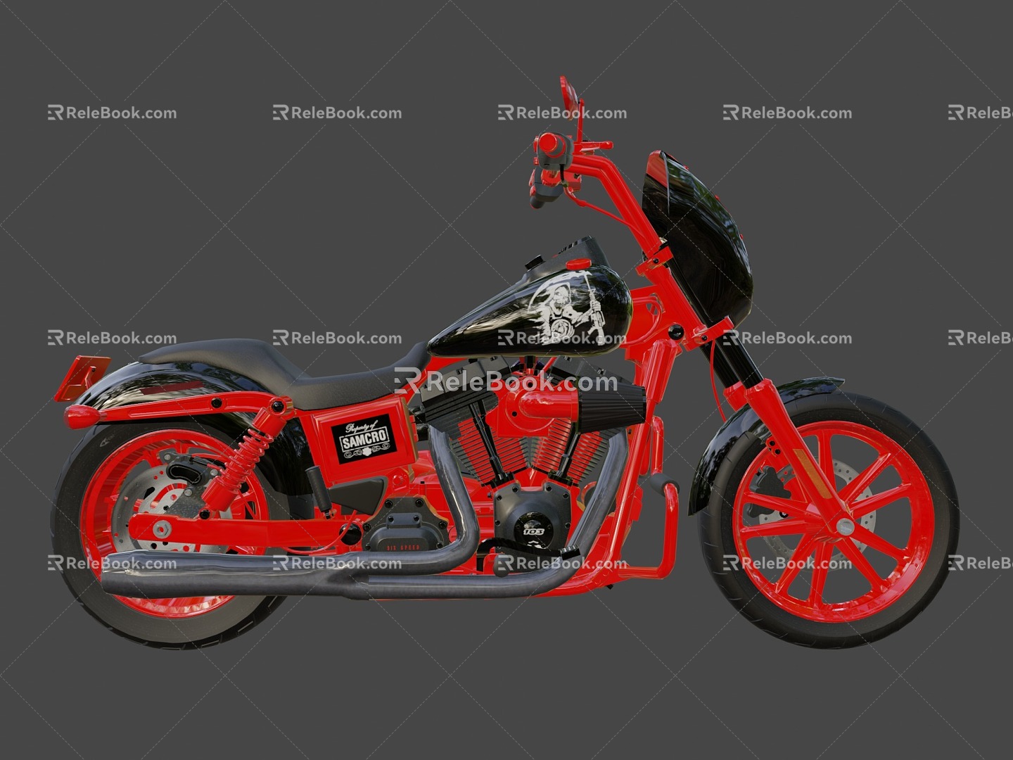 Harley-Davidson Dana Street Fighter Motorcycle 3d model