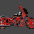 Harley-Davidson Dana Street Fighter Motorcycle 3d model