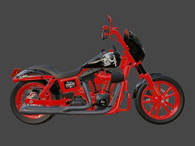 Harley-Davidson Dana Street Fighter Motorcycle 3d model